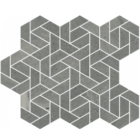 Мозаика керамогранитная Italon Metropolis 28,6х34,7 Naturale, Graphite Dark Icon, 9 мм