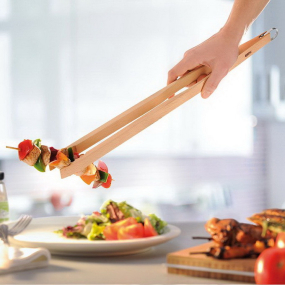 Щипцы для барбекю деревянные Natura BBQ Roasting 48 см