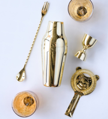 Набор для коктейля "Parisian Set" Paderno Bar Gold, 4 предмета