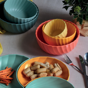 Салатник Relief Aruba 20 см, оранжевый