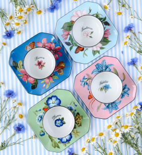 Набор чашек чайных с блюдцами Fête Vos Jeux by Christian Lacroix 264 мл, 8 предметов