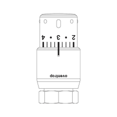 Термостат Oventrop Uni SH, матовая сталь