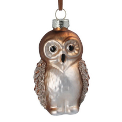 Елочная игрушка "Сова" 8 см