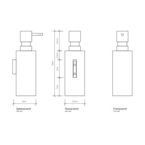 Дозатор для жидкого мыла Decor Walther Mikado 0521176, сталь матовая