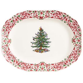 Блюдо "Елка" Spode Christmas Tree Yuletide 35,5 см, прямоугольное