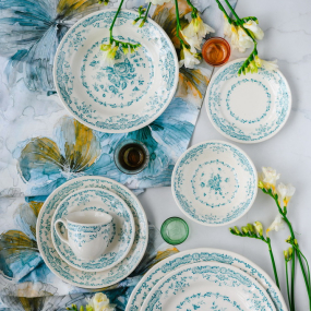 Тарелка салатная Rose Turquoise 20,7 см