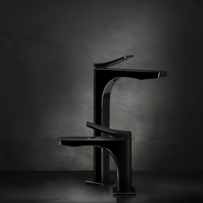 Смеситель для раковины Gessi Rilievo 59002.706, черный PVD