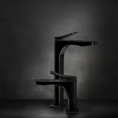 Смеситель для раковины Gessi Rilievo 59002.706, черный PVD