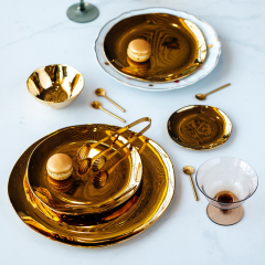 Тарелка для хлеба Oro E Argento 13 см, цвет золото