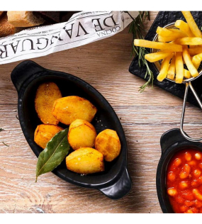 Блюдо овальное с ручками Vulcania 23 см