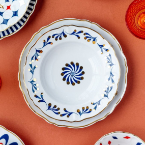 Тарелка глубокая Abracadabra 23 см, море