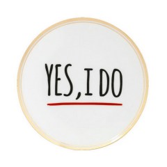 Блюдце "Yes, I do" La Tavola Scomposta 17 см