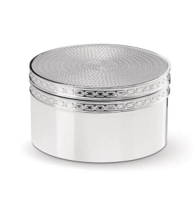 Шкатулка круглая Vera Wang With Love Nouveau Silver 8,2х4,5 см