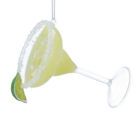Елочная игрушка "Маргарита с лаймом (бокал)" 10 см
