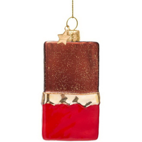 Елочная игрушка "Шоколадка" 11 см