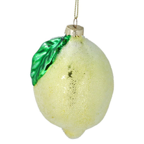 Елочная игрушка "Лимон" 9 см
