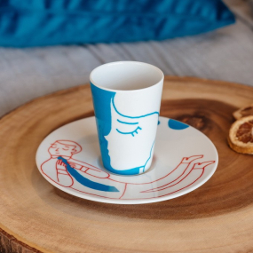 Чашка кофейная с блюдцем by Alexandre Esgaio e Inês Pedrosa 102 мл