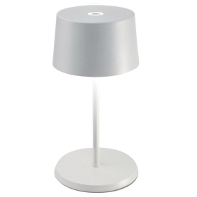 Лампа настольная Zafferano Olivia Pro Mini 22 см, белая