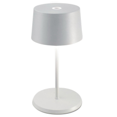 Лампа настольная Zafferano Olivia Pro Mini 22 см, белая