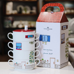 Набор посуды "Цветочный квартал", 5 предметов