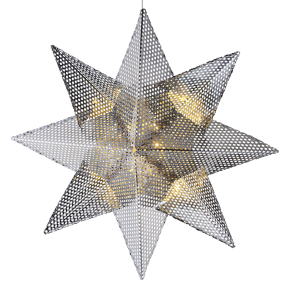 Фигурка "Звезда" 35 см, цвет серебро