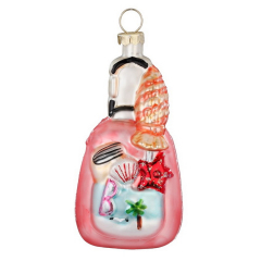 Елочная игрушка "Сумка на колесиках" 8,5 см