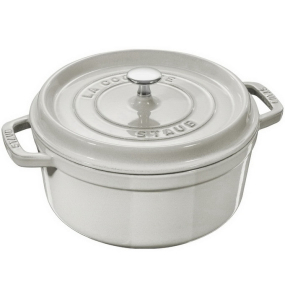 Кокот круглый La Cocotte 24 см / 3,8 л, цвет белый трюфель