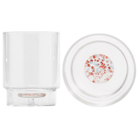 Стакан Teca Terrazzo 350 мл, красный/голубой