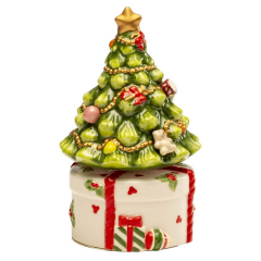 Музыкальная шкатулка "Рождественская ель" 15 см
