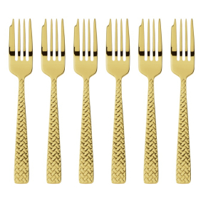 Набор вилок десертных Cortina Gold, 6 шт