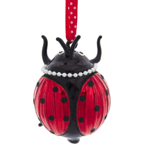 Игрушка на елку "Божья коровка" 8,3 см