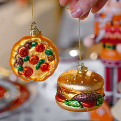 Елочная игрушка "Пицца" 8 см