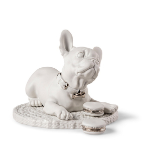 Статуэтка "Французский бульдог. Re-Deco серебро" 24х29х35 см