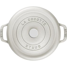 Кокот круглый La Cocotte 20 см / 2,2 л, цвет белый трюфель