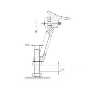 Ножки для ванны Jacob Delafon E4113-NF, комплект из 4 штук