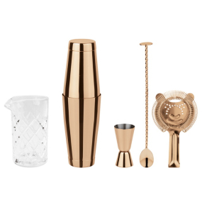 Набор для коктейля Paderno Bar Copper, 5 предметов