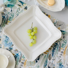 Блюдо квадратное Pont Aux Choux Blanc 25,3 см