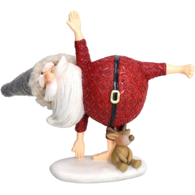 Фигурка "Санта в позе полумесяца" 17 см