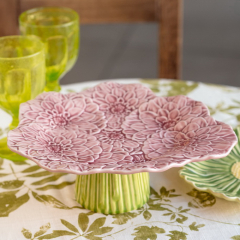 Блюдо для торта на ножке "Георгин" Maria Flor 31х28 см