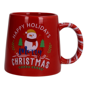 Кружка Happy Holidays 400 мл, красная