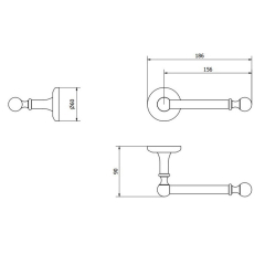 Держатель для туалетной бумаги iB Rubinetti Hermes HR011CC, хром