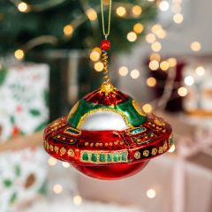 Игрушка на елку "НЛО" 14 см