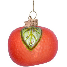 Елочная игрушка "Мандарин" 5 см