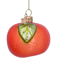 Елочная игрушка "Мандарин" 5 см