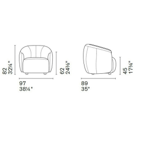 Кресло Calligaris Haven CS3444, Hemp