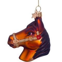 Елочная игрушка "Конь" 8,5 см