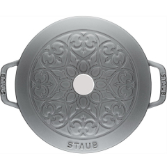 Кокот "Лилия" 24 см / 3,6 л, цвет серый графит