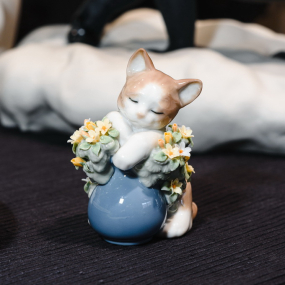 Статуэтка "Сонный котенок" 11х10х7 см