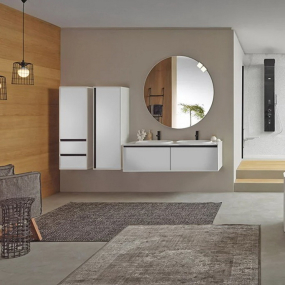 Тумба с раковиной Kolpa-San Pandora OUP 150 WH, 150х54, подвесная, белая