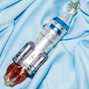 Елочная игрушка "Ракета" 14,5 см